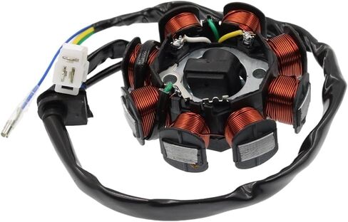 GY6 49CC 50CC 8-COIL MAGNETO المولد الثابت لـ 139QMB 139QMA SCROUTER MOPED ENRIDE (TYPE TYPE DC) in Saudi Arabia