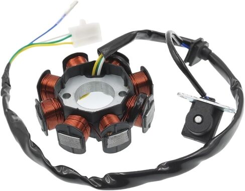 GY6 49CC 50CC 8-COIL MAGNETO المولد الثابت لـ 139QMB 139QMA SCROUTER MOPED ENRIDE (TYPE TYPE DC) in Saudi Arabia