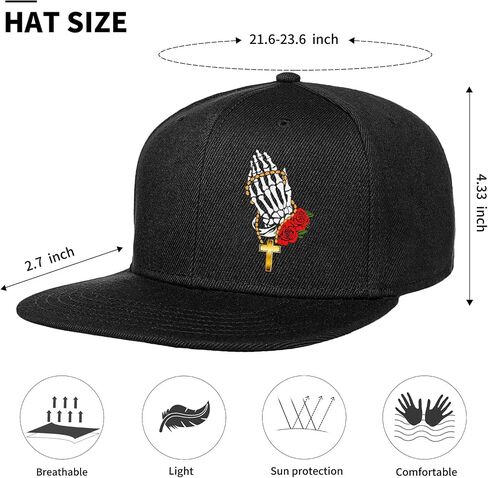 Negi Snapback Hats for Men Flat Bill Hats,American USA Flag Hat,Black Baseball Cap Gift for Men Trucker Dad in Saudi Arabia