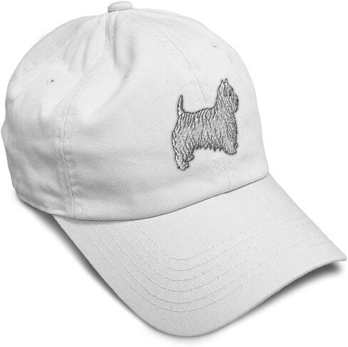 Soft Baseball Cap West Highland White Terrier Dog Dogs Breed Cotton Sideview Dad Hats for Men & Women in Saudi Arabia