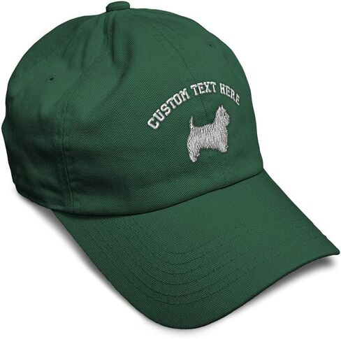 Soft Baseball Cap West Highland White Terrier Dog Dogs Breed Cotton Sideview Dad Hats for Men & Women in Saudi Arabia