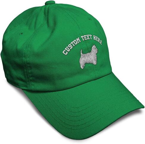 Soft Baseball Cap West Highland White Terrier Dog Dogs Breed Cotton Sideview Dad Hats for Men & Women in Saudi Arabia