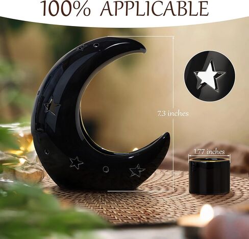 ZenBless Waterfall Incense Holder Sage and Palo Santo Burner for Burning,Wizard Hat Shape Ceramic Ash Catcher Tray for Halloween Decor Meditation Yoga Room in Kuwait