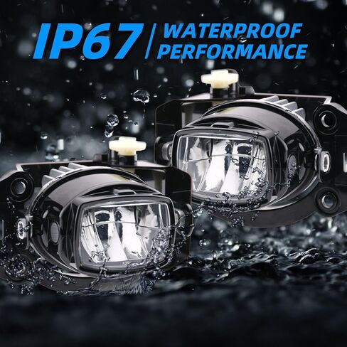 Fog Light Assemblies For F150 2009-2014 Ford, Upgrade Replacement Fog Lamp Assembly Kit, 200% Brighter than Original Assembly, 3000K Yellow IP67 DC 12V 2Pcs, FL3Z-15200-A in Kuwait