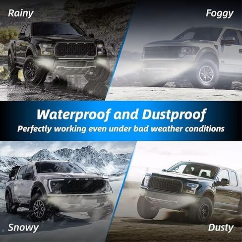 Fog Light Assemblies For F150 2009-2014 Ford, Upgrade Replacement Fog Lamp Assembly Kit, 200% Brighter than Original Assembly, 3000K Yellow IP67 DC 12V 2Pcs, FL3Z-15200-A in Kuwait