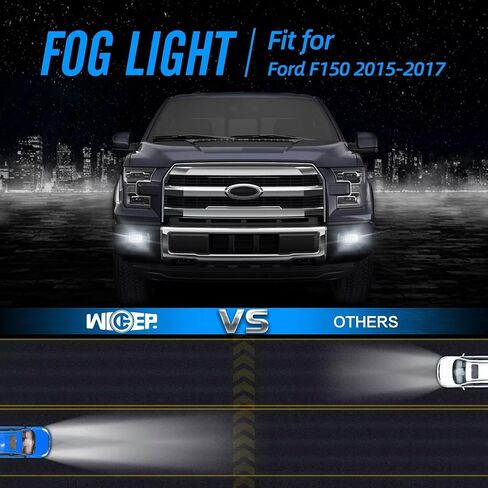 Fog Light Assemblies For F150 2009-2014 Ford, Upgrade Replacement Fog Lamp Assembly Kit, 200% Brighter than Original Assembly, 3000K Yellow IP67 DC 12V 2Pcs, FL3Z-15200-A in Saudi Arabia