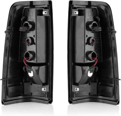 PENSUN Tail Lights Assembly Set Compatible With 2003 2004 2005 2006 Chevy Silverado 1500 2500 Rear Brake Lamp Pair Left+Right W/LED Black GM2800161 GM2801161 in Kuwait