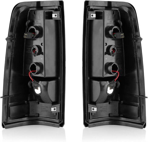PENSUN Tail Lights Assembly Set Compatible With 2003 2004 2005 2006 Chevy Silverado 1500 2500 Rear Brake Lamp Pair Left+Right W/LED Black GM2800161 GM2801161 in Kuwait