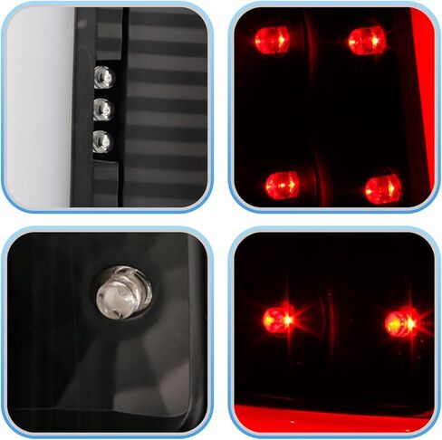 PENSUN Tail Lights Assembly Set Compatible With 2003 2004 2005 2006 Chevy Silverado 1500 2500 Rear Brake Lamp Pair Left+Right W/LED Black GM2800161 GM2801161 in Kuwait