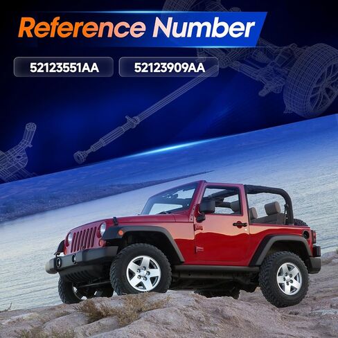 عمود الدافع الأمامي عمود عمود عمود عمود عمود دوري FIRJEEP WRANGLER JK 2012-2017 3.6L 4WD ، OE 52123551AA ، 52123909AA in Saudi Arabia