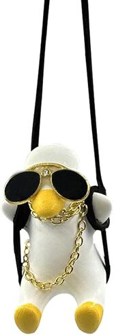 Swinging Panda Rearview Mirror Pendant - Swing Panda Car Interior Rear View Mirror Charm Hanging Accessories - Super Cute Panda Decoration Universal for Car/Office/Home/Room (Panda) in Saudi Arabia