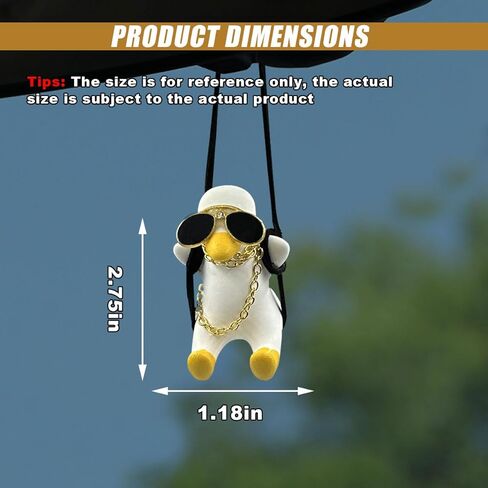 Swinging Panda Rearview Mirror Pendant - Swing Panda Car Interior Rear View Mirror Charm Hanging Accessories - Super Cute Panda Decoration Universal for Car/Office/Home/Room (Panda) in Saudi Arabia