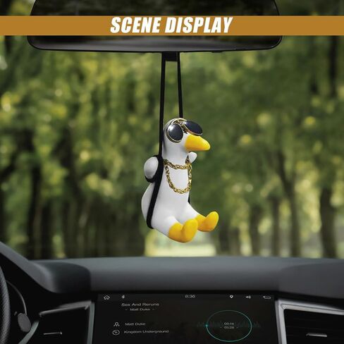 Swinging Panda Rearview Mirror Pendant - Swing Panda Car Interior Rear View Mirror Charm Hanging Accessories - Super Cute Panda Decoration Universal for Car/Office/Home/Room (Panda) in Saudi Arabia