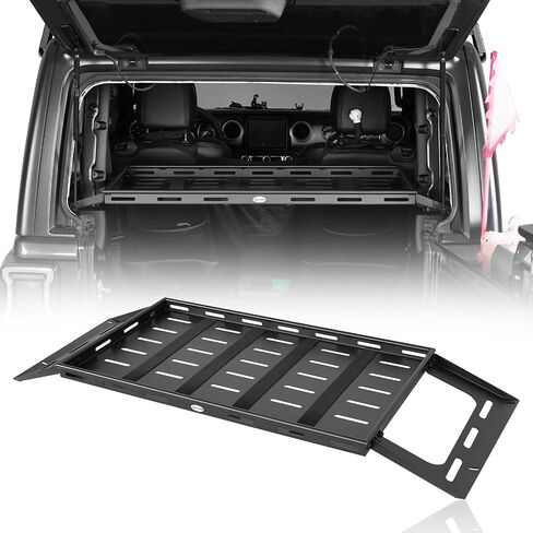 Hooke Road 2 Doors Wrangler JL Rear Cargo Carrier Luggage Management Storage for 2018-2025 Jeep Wrangler JL 2-Door Hard Top - Rear Truk Cargo Rack in Saudi Arabia