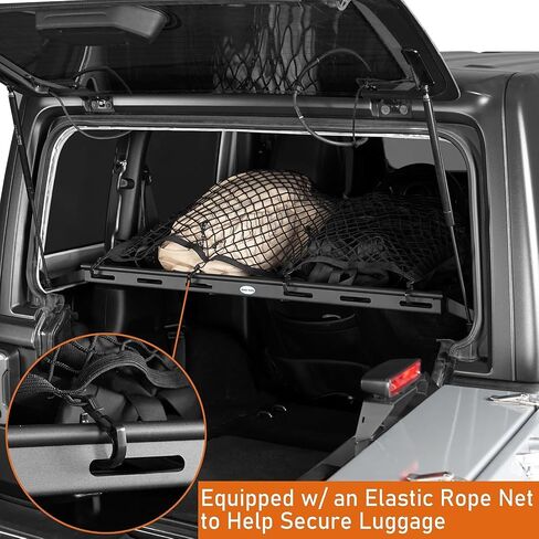 Hooke Road 2 Doors Wrangler JL Rear Cargo Carrier Luggage Management Storage for 2018-2025 Jeep Wrangler JL 2-Door Hard Top - Rear Truk Cargo Rack in Saudi Arabia