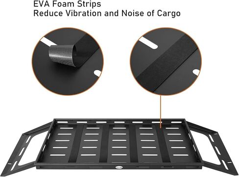 Hooke Road 2 Doors Wrangler JL Rear Cargo Carrier Luggage Management Storage for 2018-2025 Jeep Wrangler JL 2-Door Hard Top - Rear Truk Cargo Rack in Saudi Arabia