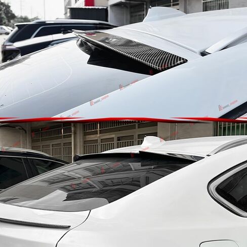 Rear Roof Spoiler for BMW X6 F16 2015-2019,ABS Material Rear Spoiler Wing Rear Trunk Lip, Glossy Black Style in Kuwait