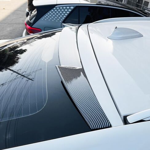 Rear Roof Spoiler for BMW X6 F16 2015-2019,ABS Material Rear Spoiler Wing Rear Trunk Lip, Glossy Black Style in Kuwait