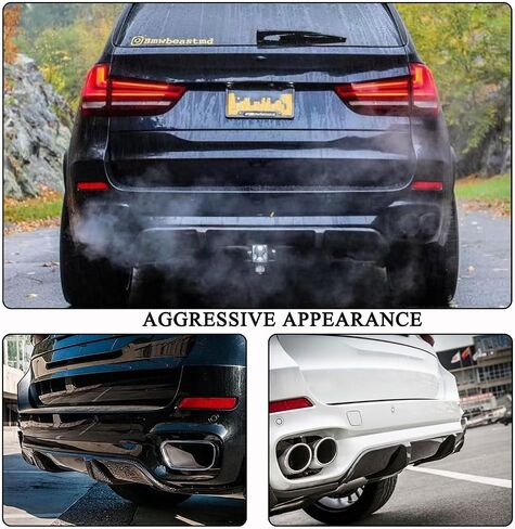 McArcar Kit الألياف الكربونية الناشر الخلفي لـ BMW X5 F15 XDrive35i XDrive50i M Sport SUV 2014-2018 مصنع أوف موفقات الشفاه المفسد in Saudi Arabia