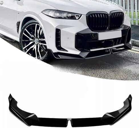 Front Bumper Lip Spoiler Fit for BMW X5 G05 M Sport 2024-2025 LCI MP Style Front Air Dam Chin Splitter Glossy Black ABS Material in Kuwait