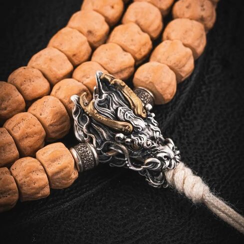Coppertist.wu Dragon سوار ثنائي الاتجاه للخرز القابل للتكديس أساور كرة متعددة الطبقات للرجال والنساء in Saudi Arabia