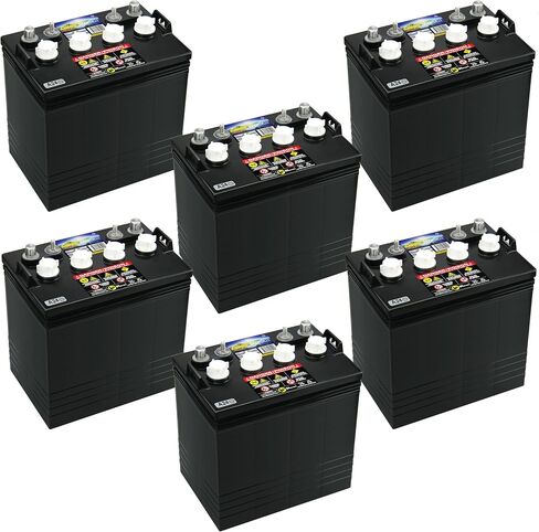 Crown CR-165 بديلة بديل لـ Trojan T875 8 Volt ، 165 AH بطارية الدورة العميقة x6 in Saudi Arabia