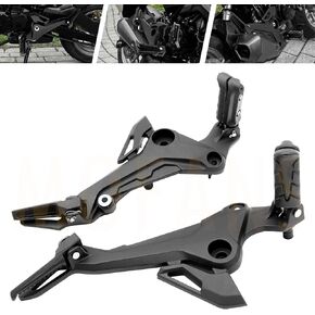 1 Pair Right & Left Side 125CC Motorcycle Footpegs Assembly Footrest Kit Fit for Honda MSX 125 SF Grom 2017 2018 2019 2020 Black in Saudi Arabia