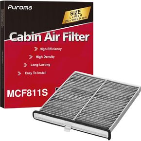 Puroma Cabin Air Filter with Activated Carbon, Replacement for CF11811, CPJ6X, CAF1907P, CAF1907C, CU24009, Compatible with Mazda 3, Mazda 6, CX-5, MP11-1K-D45, KD45-61-J6X, KR11-61-J6X in Kuwait