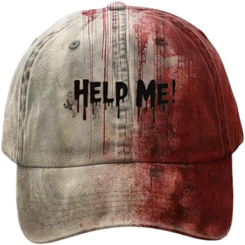 Problem Solved Halloween Hat Horror Funny Halloween Unisex Hat Bloody Cap in Saudi Arabia