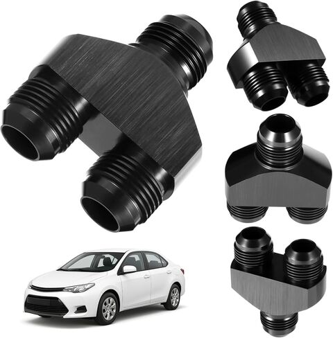 yeesport 12an y Block Fitting Flitter ، 12 ذكرًا للخروج الموازي Dual 12an1 Male Y Block Adapter ، محول ذكور ثلاثي الاتجاهات 12an ، الألومنيوم الأسود المقاوم للصدأ ، لأنظمة تصفية خط السكك الحديدية لخط الوقود in Kuwait