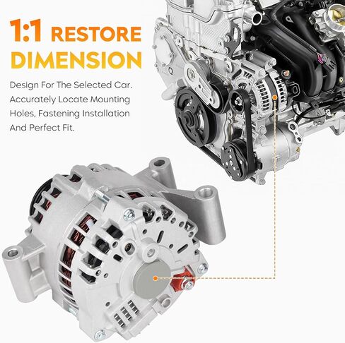 New Alternator for Ford F250 F350 Super Duty V8 7.3L 1999 2000 2001, Excursion 00-01 V8 7.3L, high output 110Amp, for AFD0055, 40014044 in Saudi Arabia