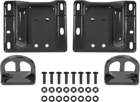 KUAFU Front Bumper Bracket Compatible with 2003-2018 Dodge Ram 2500 3500 Replace for 68196252AB, CH1067140, 68196253AB, CH1066140 Bumper Support Retainer Mounting Braces W/Tow Hook Powder Coated Pair in Saudi Arabia