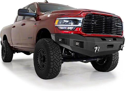 Hooke Road Ram 2500 Front & Rear Bumpers Kit w/Winch Plate for 2019 2020 2021 2022 2023 2024 Dodge Ram 2500 Truck in Saudi Arabia