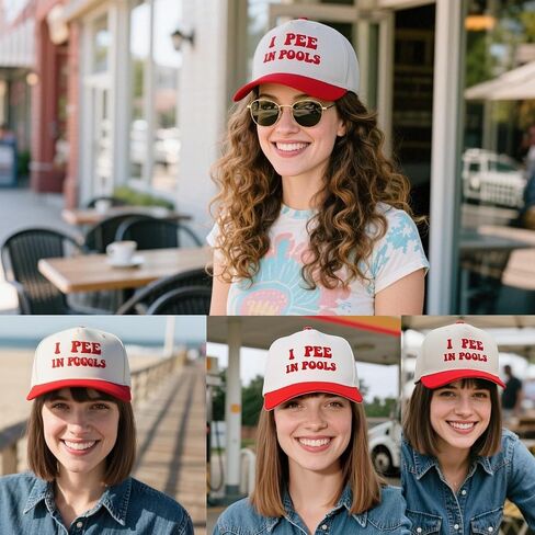 Funny Trucker Hats Embroidered Vintage Snapback Hat for Women Put It On My Husband's Tab Hats Gag Gifts Baseball Cap Red in Saudi Arabia