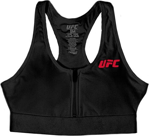 حمالة صدر رياضية UFC Core بسحاب أمامي للنساء - فتحة رقبة واسعة - تصميم ظهر ريسر - بوليستر مخلوط in Saudi Arabia