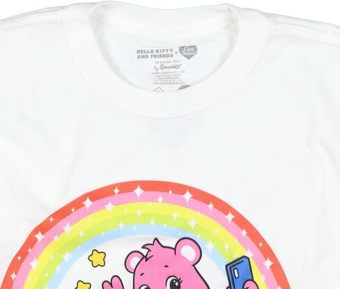 Hello Kitty و Friends X Care Bears T-Shirt Girls Cheer Bear و Kitty Selfie Pose Tee Tee in Saudi Arabia