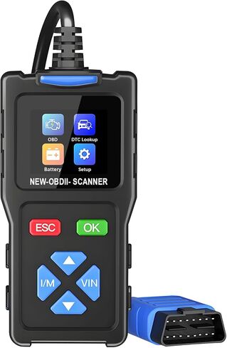 T200 OBD2 Scanner I/M Status Code Reader Mode 6 Mode 8 Scan Tool ECU Info Live Data O2 Sensor Tester DTC Lookup Battery Testing Software Update in Kuwait