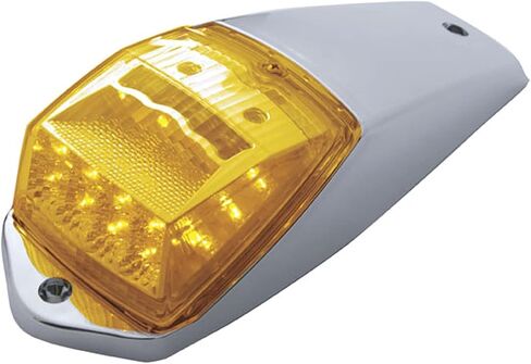 United Pacific 17 Led Reflector Square Cab Light Kit - Amber Led/Amber Lens,Chrome,39529 in Saudi Arabia