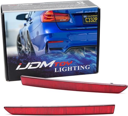 ijdmtoy oe-spec Black-Out Dark Smoked Lens Beacper Replacements متوافقة مع BMW F80 M3 ، F82/F83 M4 in Saudi Arabia