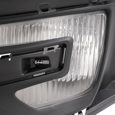 HECASA Fog Lights w/Bezels Pair Compatible with 2016-2017 Ford Explorer & 2016-2019 Ford Police Interceptor Utility Base Replacement for FO1038159 FO1039159 Halogen Front Fog Lamp Cover Trim RH & LH in Saudi Arabia