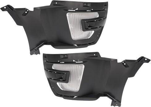 HECASA Fog Lights w/Bezels Pair Compatible with 2016-2017 Ford Explorer & 2016-2019 Ford Police Interceptor Utility Base Replacement for FO1038159 FO1039159 Halogen Front Fog Lamp Cover Trim RH & LH in Saudi Arabia