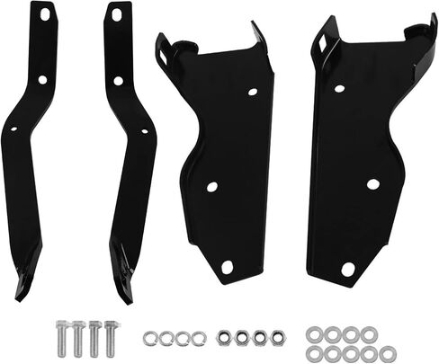 labwork Rear Bumper Brackets Black Replacement for 1964-1979 F-100 F-250 4WD F-350 2WD Super Camper Special Pickup with 34 Inch Outside to Outside Rear Frame Rail Spacing in Saudi Arabia