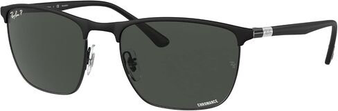 Ray-Ban RB3686 Sunglasses Bundle: RB 3686 186/K8 Matte Black On Black Polar Dar and Universal Anti-slip Silicone Leash in Saudi Arabia