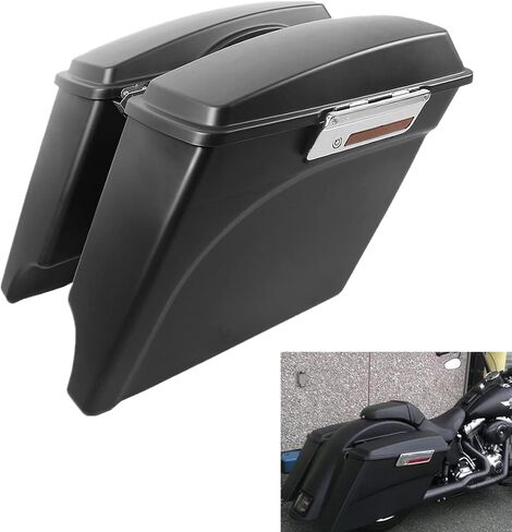 أكياس السرج Slmoto 5 "أكياس سرج ممتدة و Fender الخلفية تناسب Harley Cvo Touring flt flhtcu flhrc Road Road Road Glide Glide Electra Glide Ultra-Classic Softail Dyna Sportster 09-13 in Saudi Arabia