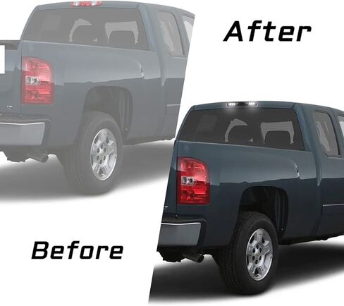 High Mount Stop Lights LED Third Brake Light Assemblies Compatible with Chevy Silverado GMC Sierra 1500 2500 3500 Truck 1999-2006 LED Cargo Light Accessories in Kuwait