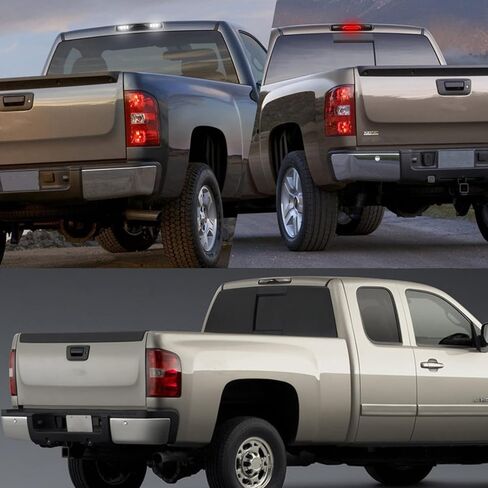 High Mount Stop Lights LED Third Brake Light Assemblies Compatible with Chevy Silverado GMC Sierra 1500 2500 3500 Truck 1999-2006 LED Cargo Light Accessories in Kuwait