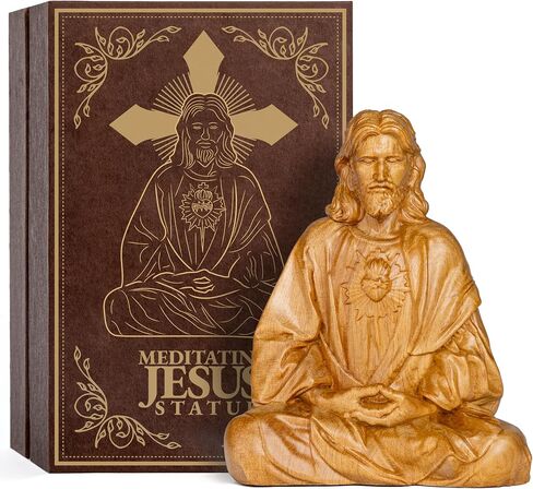 Jesus Christ Statue, Catholic Gifts Women and Men, Meditation Accessories, Christian Decor, Religious Gifts, Small Jesus Figurine, Spiritual and Zen Decor in Saudi Arabia