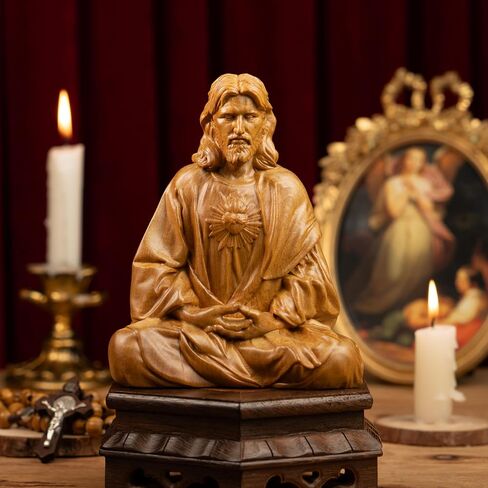 Jesus Christ Statue, Catholic Gifts Women and Men, Meditation Accessories, Christian Decor, Religious Gifts, Small Jesus Figurine, Spiritual and Zen Decor in Saudi Arabia