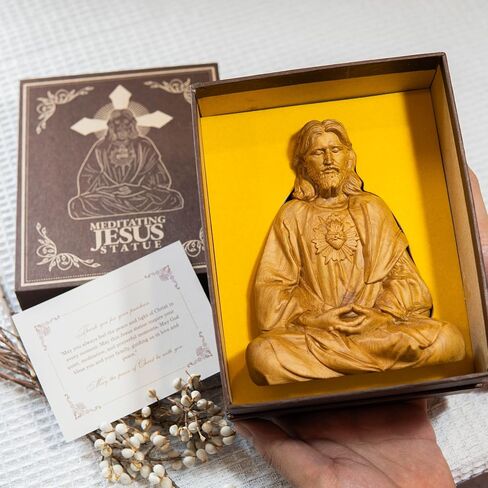 Jesus Christ Statue, Catholic Gifts Women and Men, Meditation Accessories, Christian Decor, Religious Gifts, Small Jesus Figurine, Spiritual and Zen Decor in Saudi Arabia