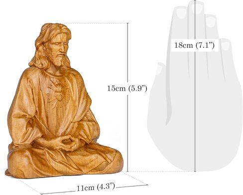 Jesus Christ Statue, Catholic Gifts Women and Men, Meditation Accessories, Christian Decor, Religious Gifts, Small Jesus Figurine, Spiritual and Zen Decor in Saudi Arabia